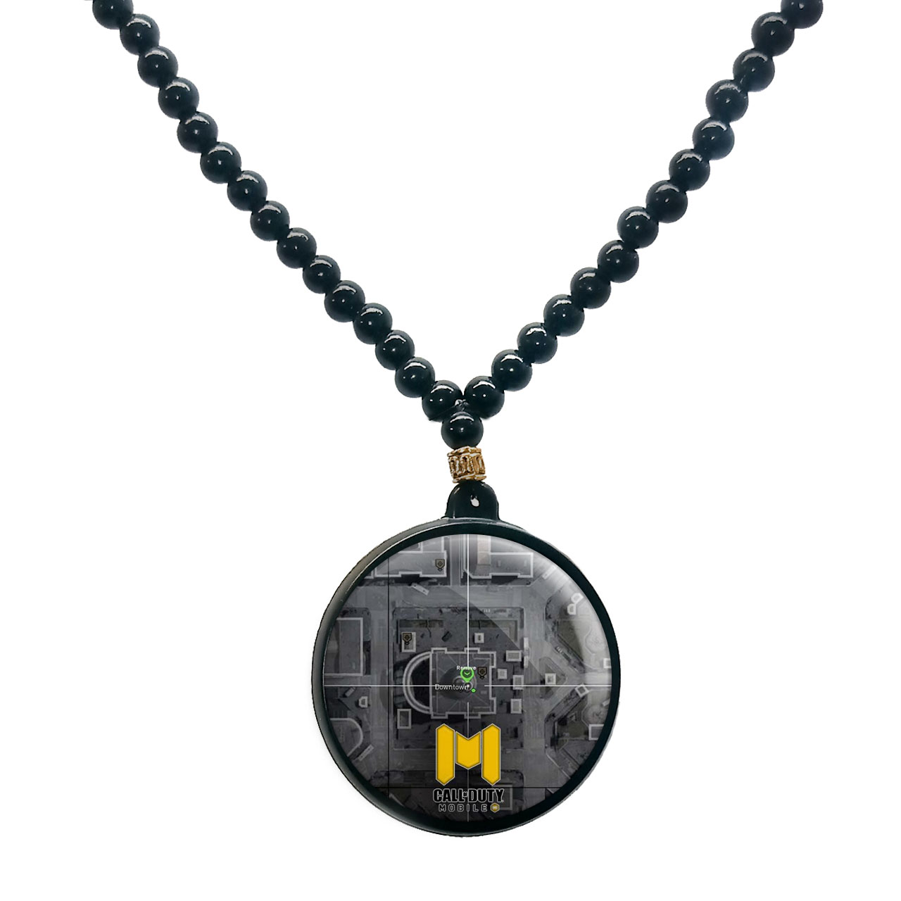 گردنبند پرمانه طرح call of duty کد pmd.1632 مدل دو طرفه