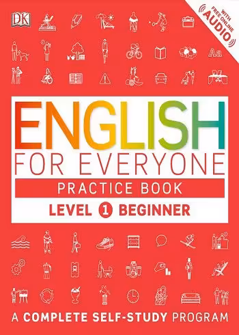 کتاب english for everyone practice book level 1 beginner CD (رنگی)