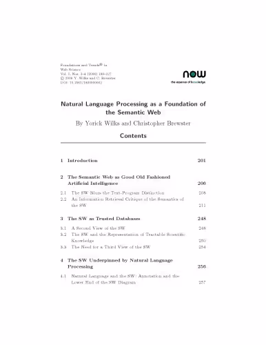 خرید و دانلود نسخه کامل کتاب Natural Language Processing as a Foundation of the Semantic Web (Foundations and Trends in Web Science)