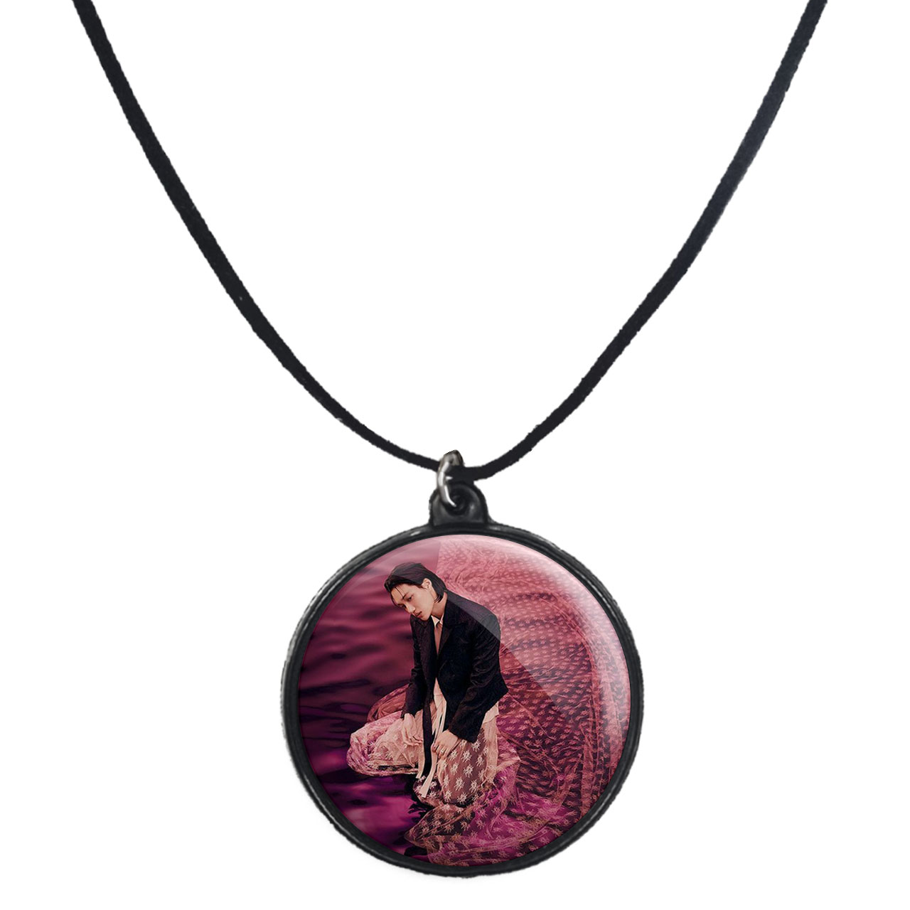 گردنبند پرمانه طرح exo کد pmb.13887 مدل دو طرفه