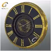 ساعت دیواری اورجینال آرتمیس آلیاژ فلزی طلایی| کد رفرنس 90050، مدل: 2044Gold Black