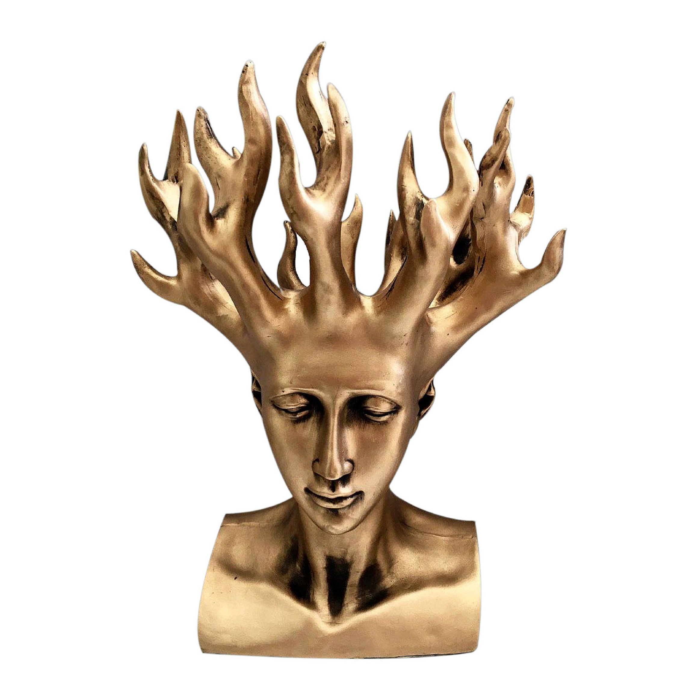 گلدان دکوری مدل تفکر سبز کد 765