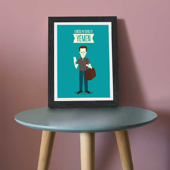 تابلو طرح Friends Chandler مدل PrFrndCh1b | دنیای قاب