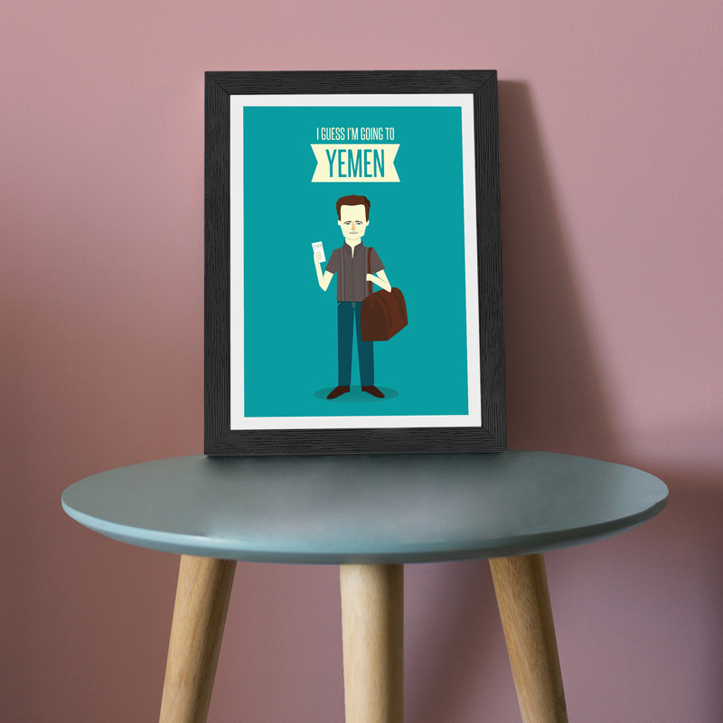 تابلو طرح Friends Chandler مدل PrFrndCh1b | دنیای قاب