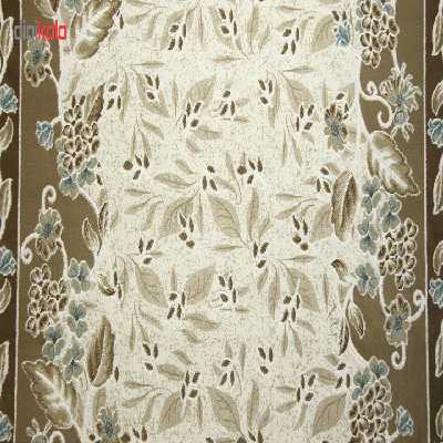 فرش ماشینی زمرد مشهد طرح 1725 زمینه آبی