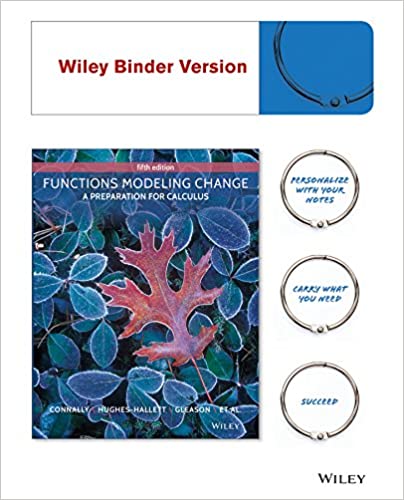 خرید و دانلود نسخه کامل کتاب Functions Modeling Change: A Preparation for Calculus (5th Edition) - PDF