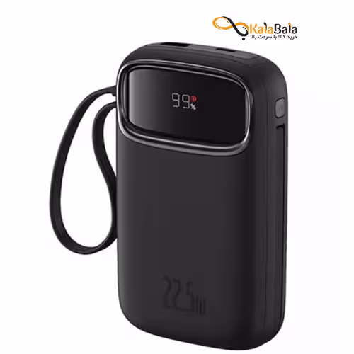 پاوربانک بیسوس مدل 22.5W QPow2 Dual Cable ظرفیت 10000 میلی‌آمپر ساعت