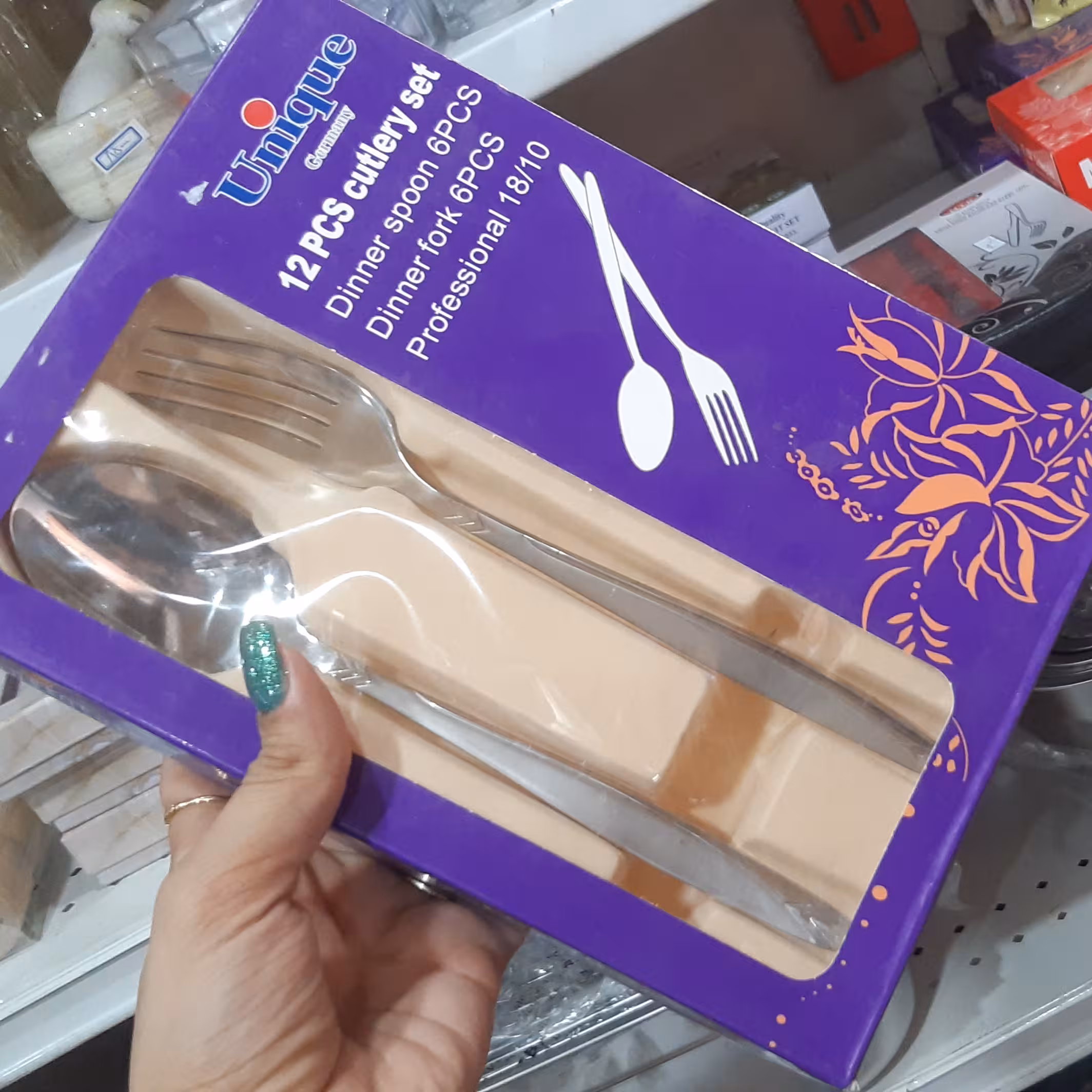 قاشق و چنگال غذاخوری unique