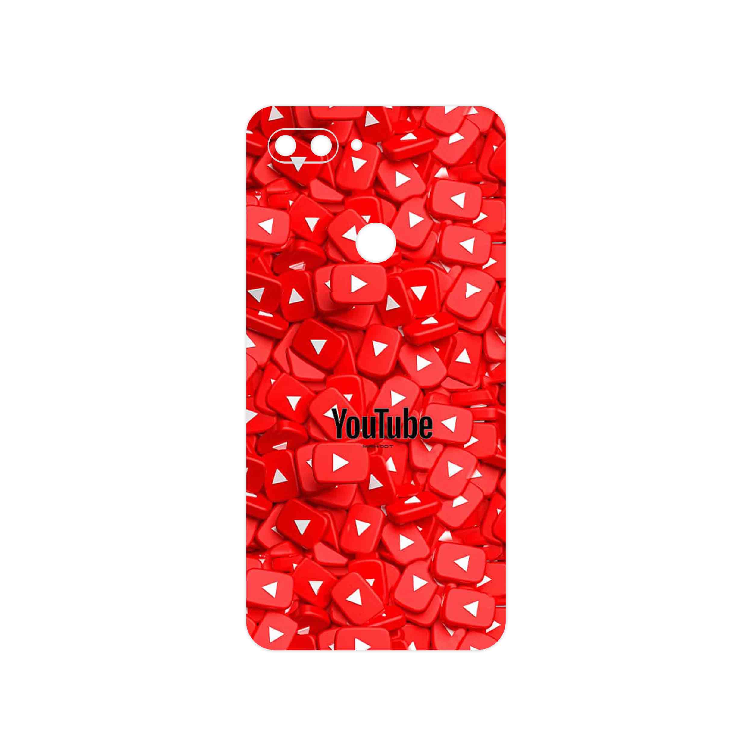 برچسب پوششی ماهوت مدل Youtube مناسب برای گوشی موبایل شیائومی Mi 8 Lite