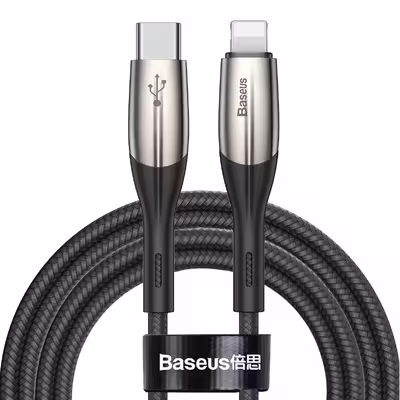 کابل تبدیل USB-C به لایتنینگ باسئوس مدل CATLSP-B09 طول 2 متر