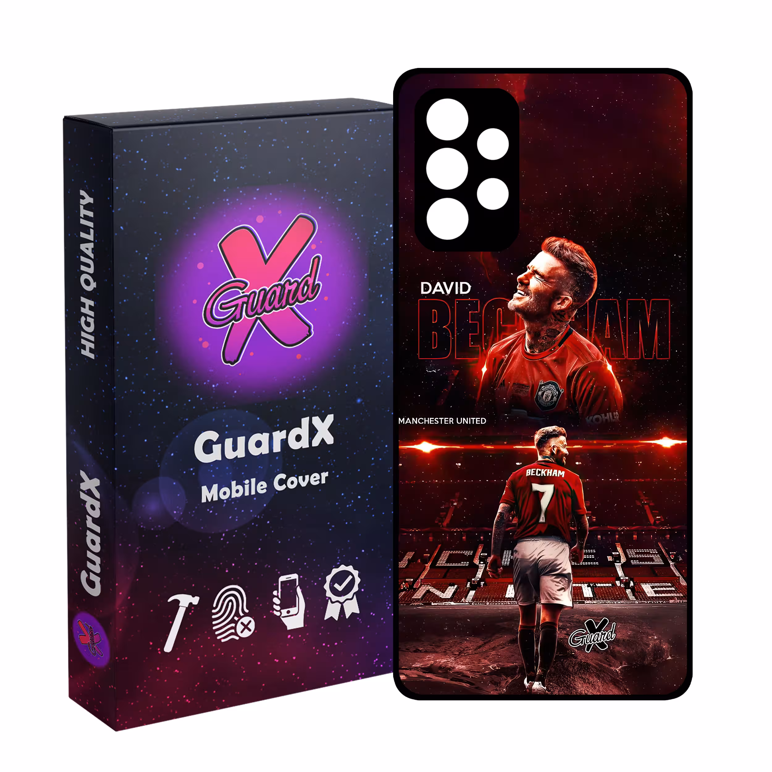 کاور گارد ایکس طرح David Beckham مدل Glass10581 مناسب برای گوشی موبایل سامسونگ Galaxy A73
