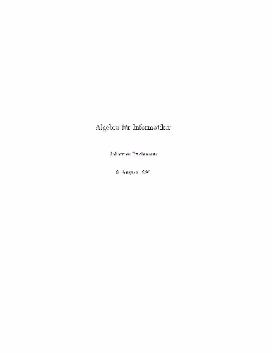 خرید و دانلود نسخه کامل کتاب Algebra fur Informatiker