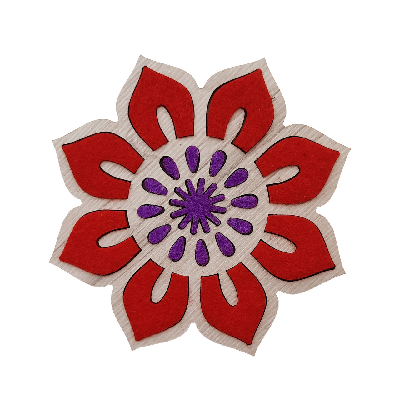 زیر لیوانی طرح خورشید سنتی کد 001