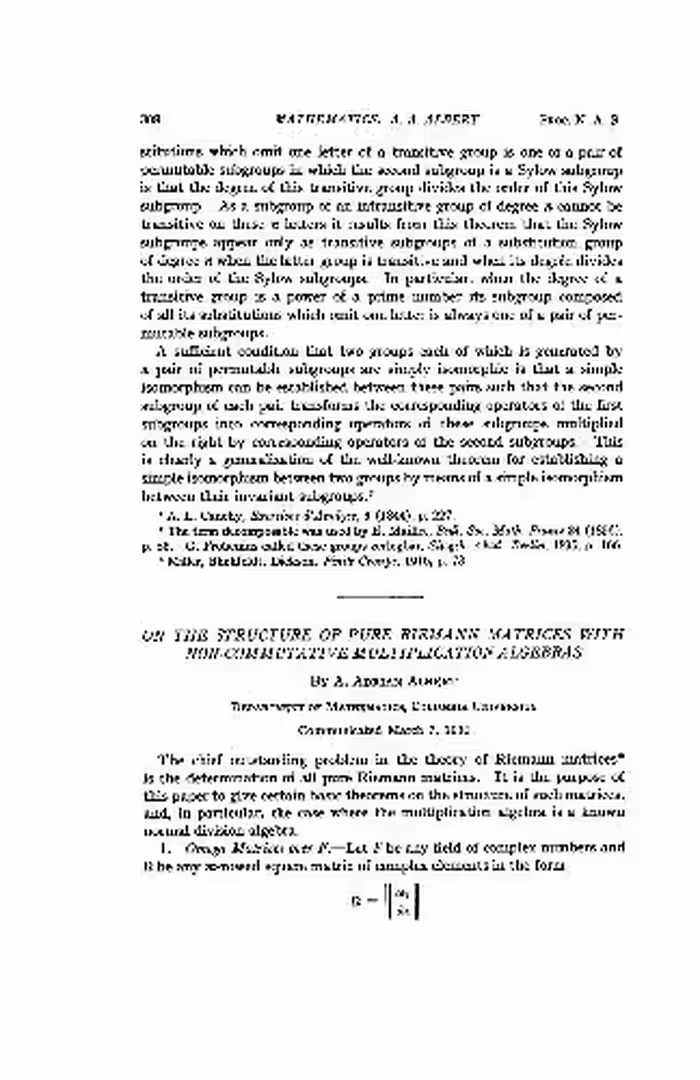خرید و دانلود نسخه کامل کتاب On the structure of pure riemann matrices with non-commutative multiplication algebras