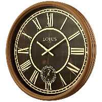 ساعت ديواری چوبی دو موتوره لوتوس کد محصول: 484 WAL & CR JOHNSON