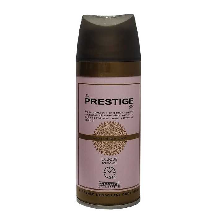 اسپری خوشبو کننده بدن زنانه نیو پرستیژ کالر مدل Lalique l amour حجم 150 میلی لیتر