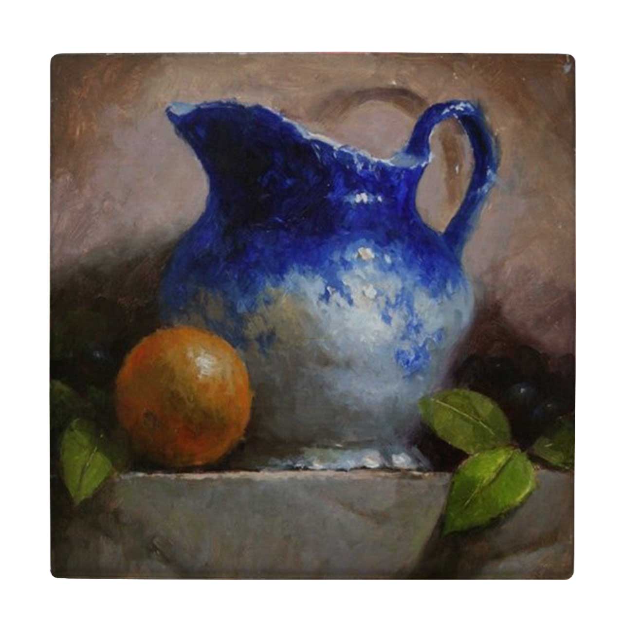 کاشی کارنیلا طرح نقاشی پارچ سفالی و نارنج کد wkk3468