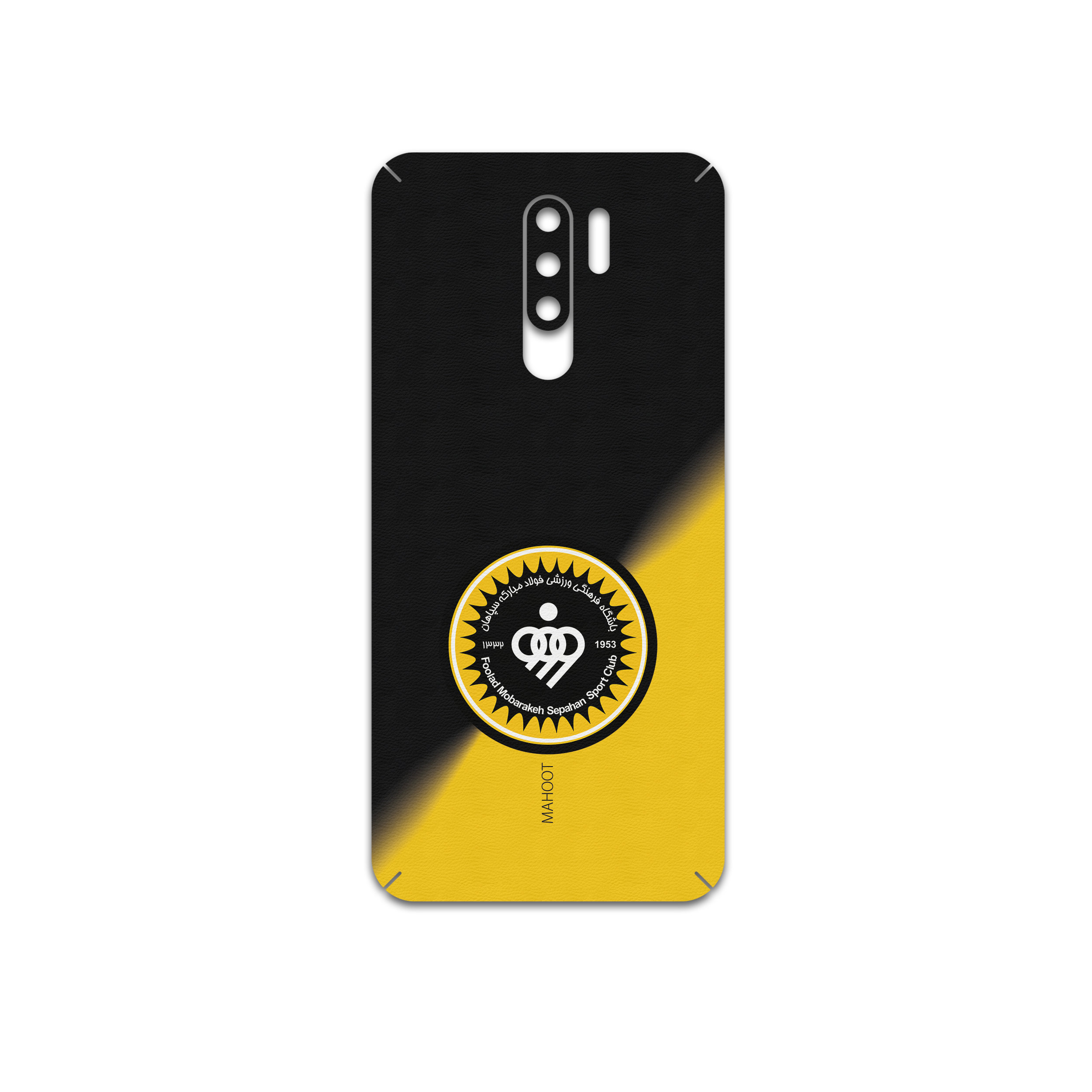 برچسب پوششی ماهوت مدل Sepahan-FC مناسب برای گوشی موبایل شیائومی Redmi 9