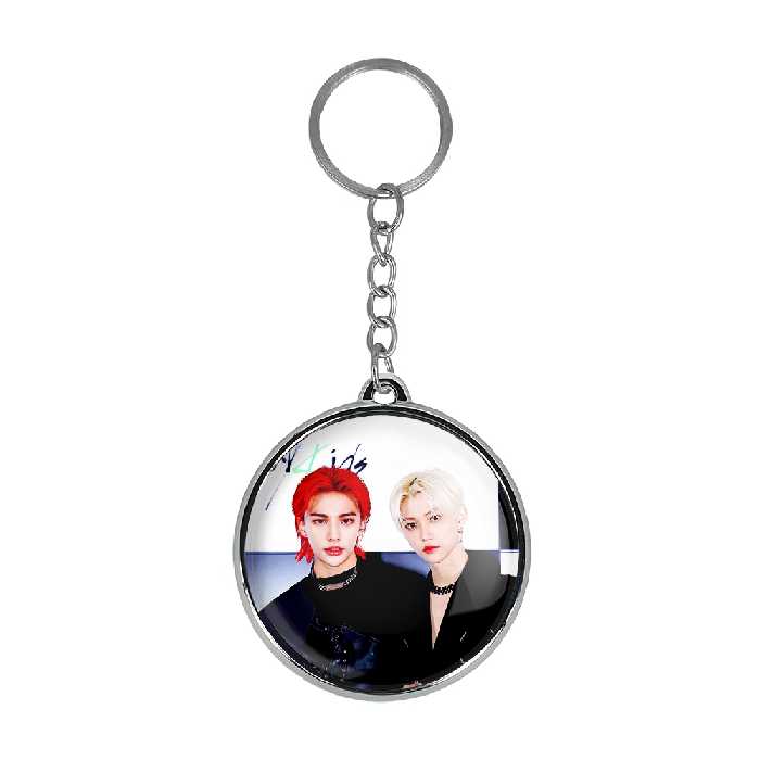 جاکلیدی خندالو طرح فلیکس و هیونجین گروه استری کیدز Stary Kids مدل دوطرفه کد 1691016903