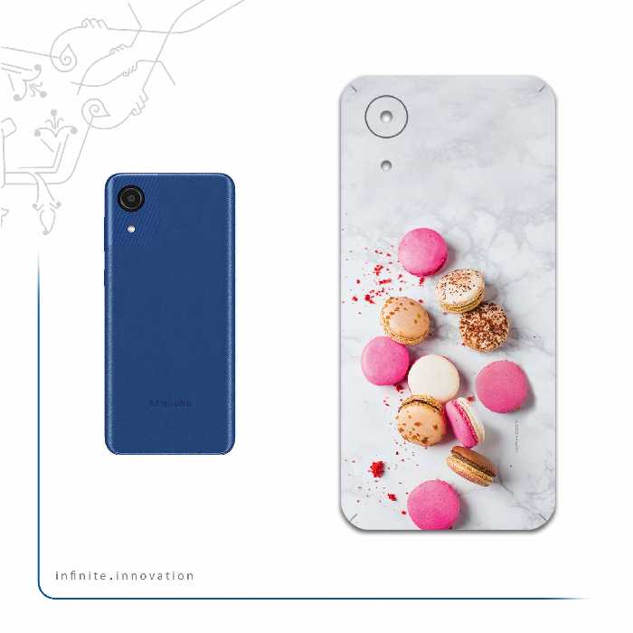 برچسب پوششی ماهوت مدل Macaron-cookie مناسب برای گوشی موبایل سامسونگ Galaxy A03 Core