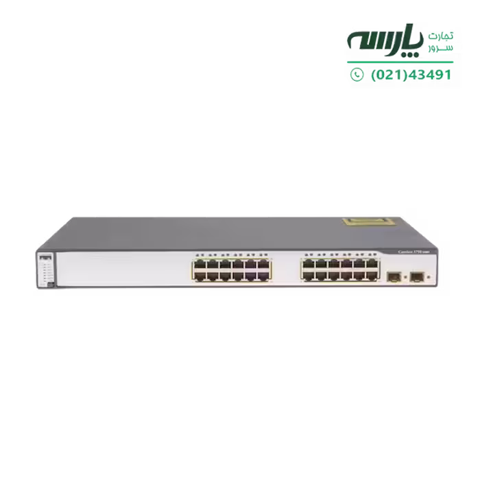سوئیچ شبکه مدیریتی سیسکو 24 پورت WS-C3750G-24TS-S