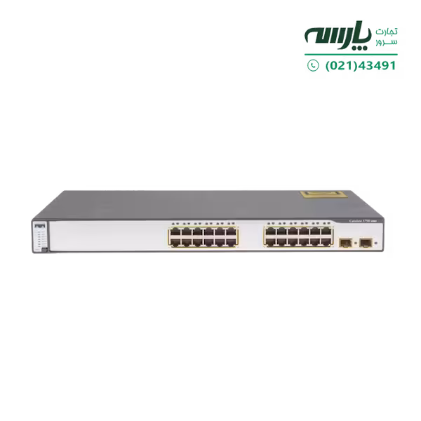 سوئیچ شبکه مدیریتی سیسکو 24 پورت WS-C3750G-24TS-S