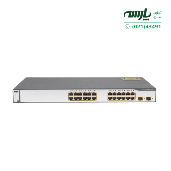 سوئیچ شبکه مدیریتی سیسکو 24 پورت WS-C3750G-24TS-S