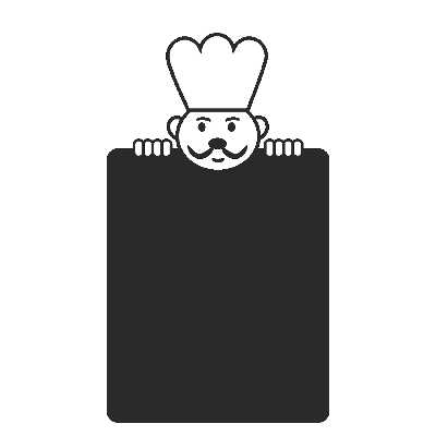 تخته سیاه مدل سرآشپز سایز 35x20 سانتی متر