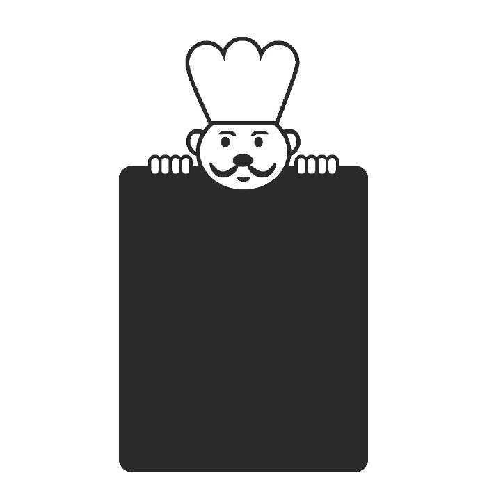 تخته سیاه مدل سرآشپز سایز 35x20 سانتی متر