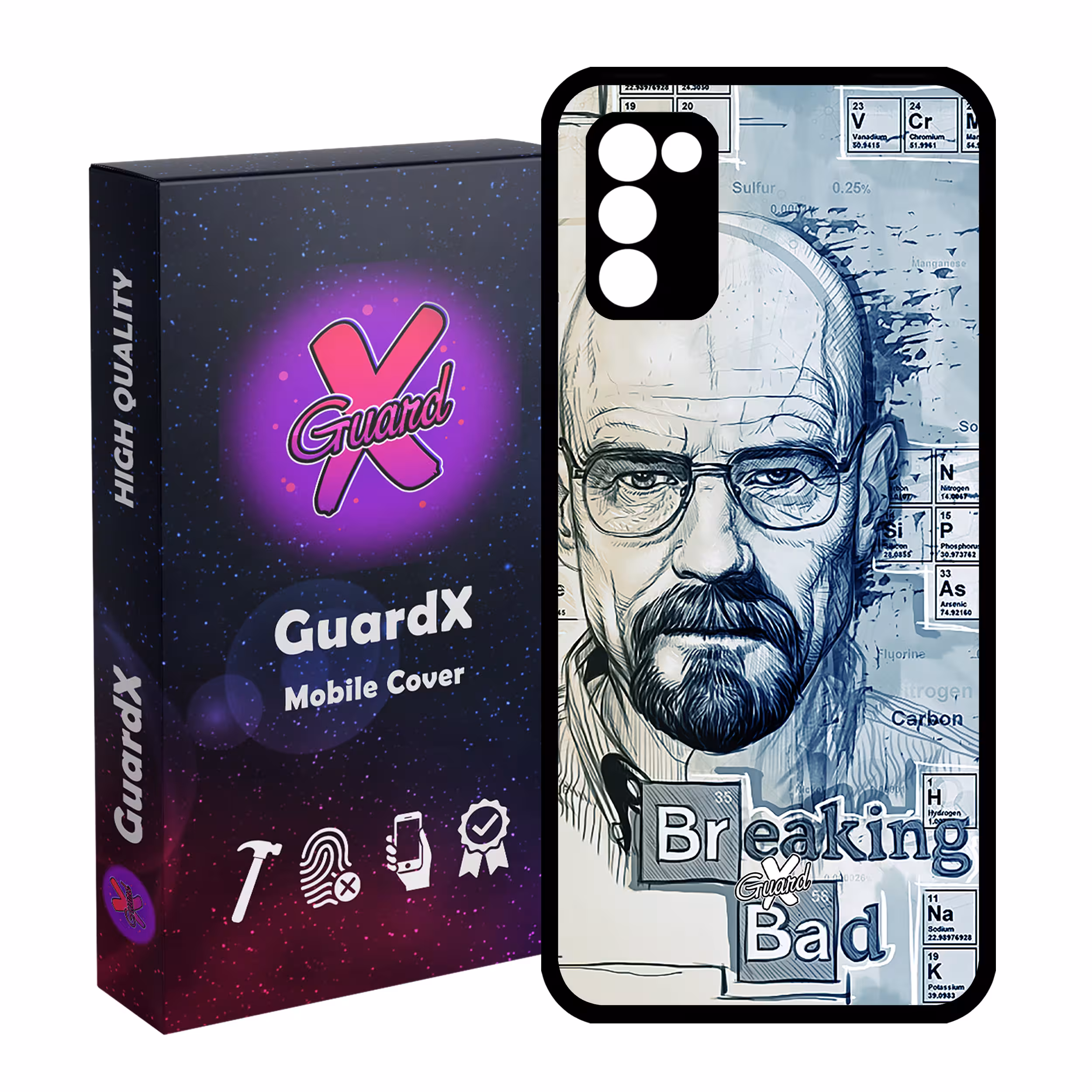 کاور گارد ایکس طرح Breaking Bad مدل Glass10202 مناسب برای گوشی موبایل سامسونگ Galaxy A02s / M02s
