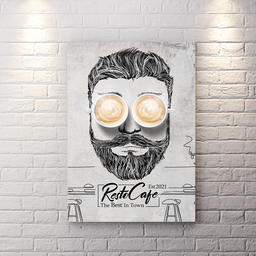 تابلو شاسی دکوراتیو کافه WAs-2727