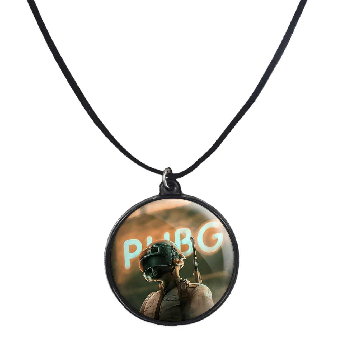 گردنبند پرمانه طرح PUBG کد pmb.28063 مدل دو طرفه