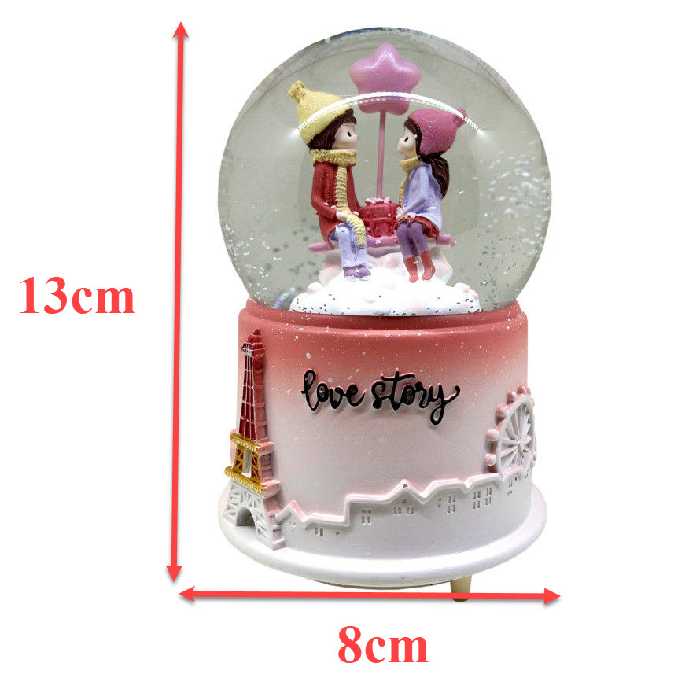 گوی موزیکال مدل چراغ دار طرح داستان عاشقی