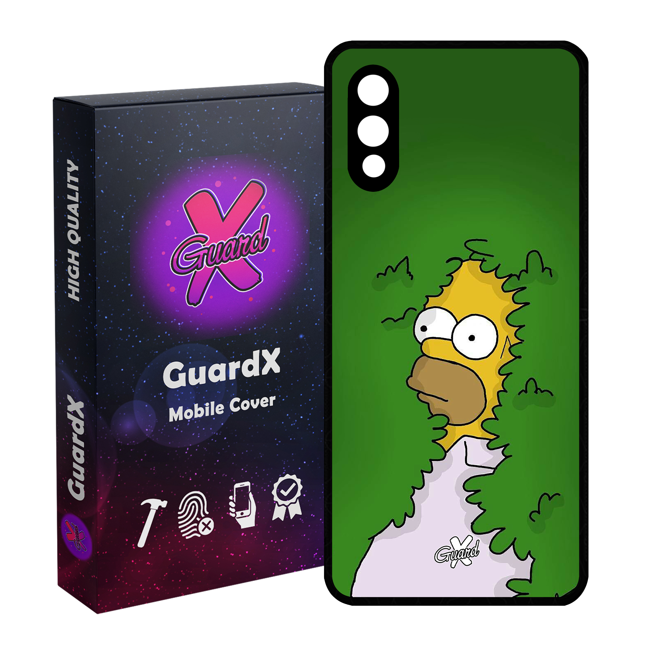 کاور گارد ایکس طرح Simpsons مدل Glass10111 مناسب برای گوشی موبایل سامسونگ Galaxy A02 / M02