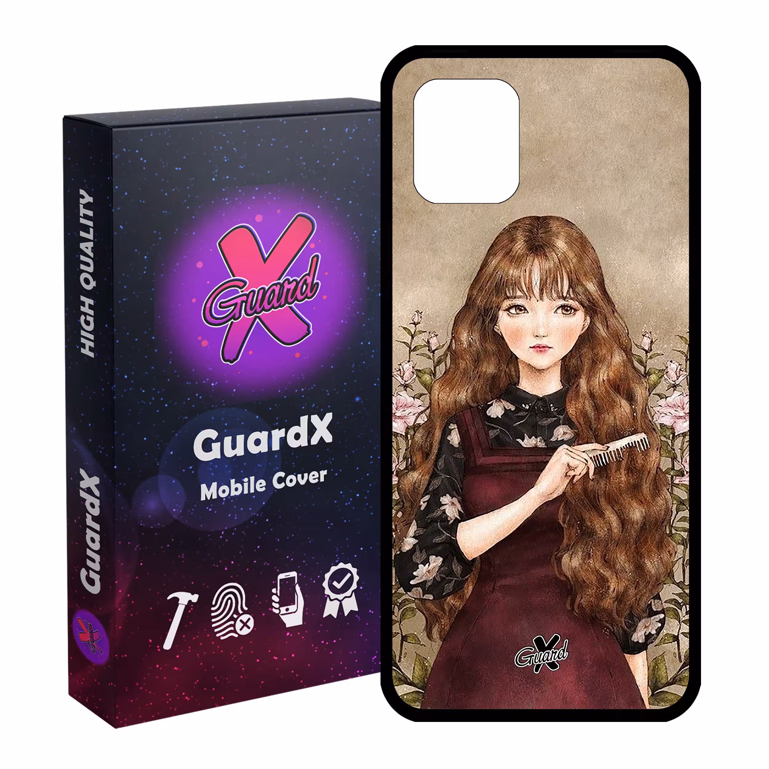 کاور گارد ایکس طرح دختر مدل Glass10246 مناسب برای گوشی موبایل سامسونگ Galaxy Note 10 Lite