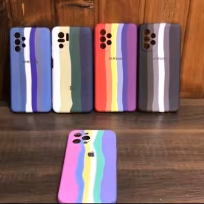 قاب کاور سیلیکونی سامسونگ A32 4G طرح Rainbow
