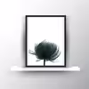 تابلو روما دیزاین طرح قاصدک و رشته کوه در مه و دود A115d مجموعه 3 عددی