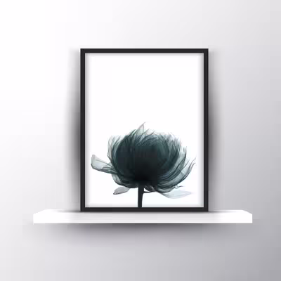 تابلو روما دیزاین طرح قاصدک و رشته کوه در مه و دود A115d مجموعه 3 عددی