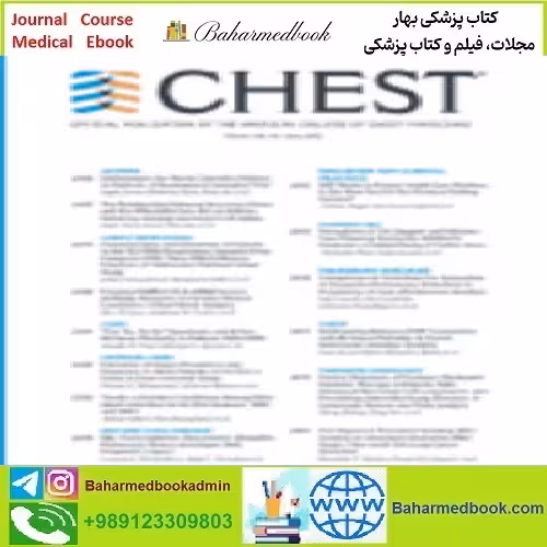 Chest Volume 161 Issue 1 to 6 2022 TRUE PDF price 8€ - کتاب پزشکی بهار
