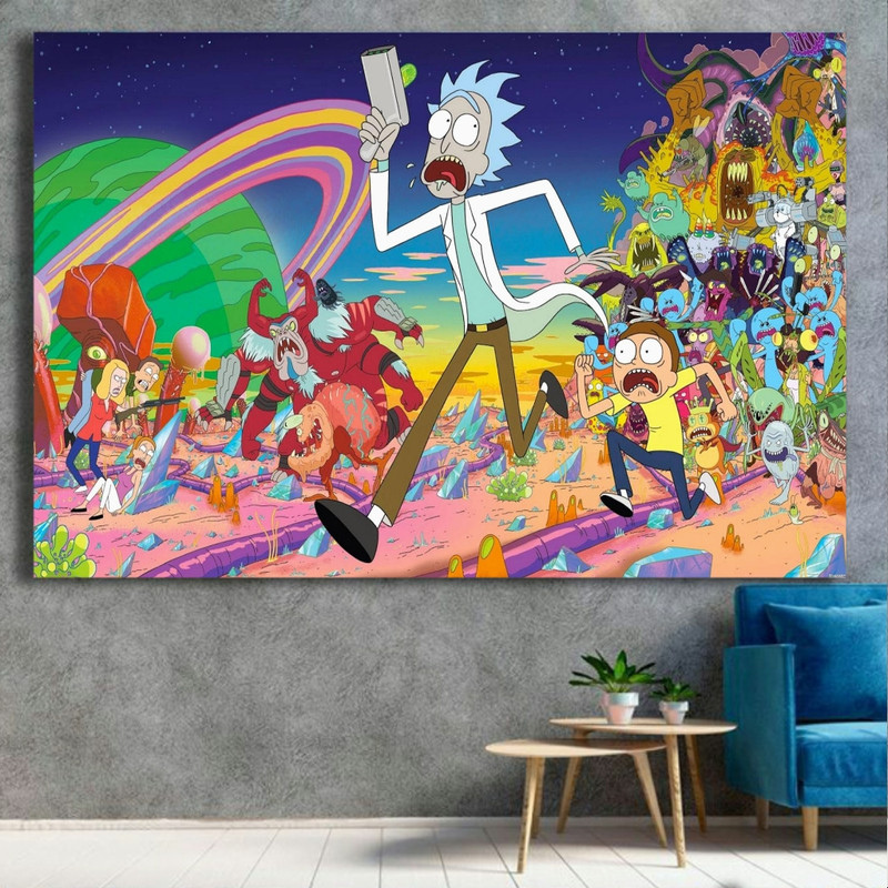 تابلو شاسی طرح ریک و مورتی مدلSDT216 | دنیای قاب