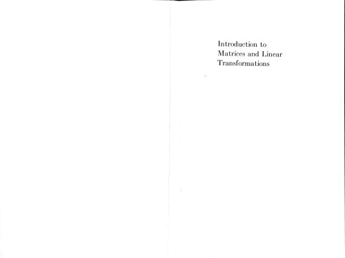 خرید و دانلود نسخه کامل کتاب Introduction to Matrices and Linear Transformations