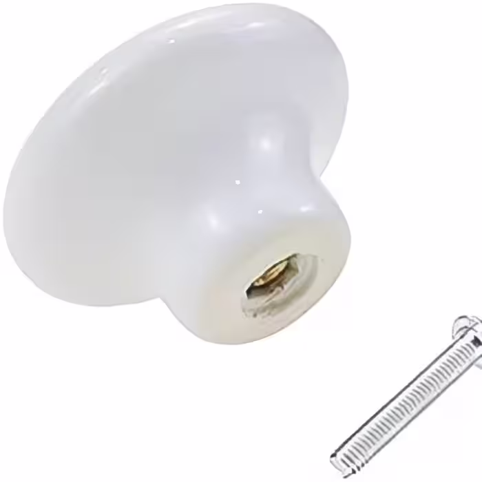 دستگیره کابینت مدل سرامیک گل تکپیچ بسته 2 عددی