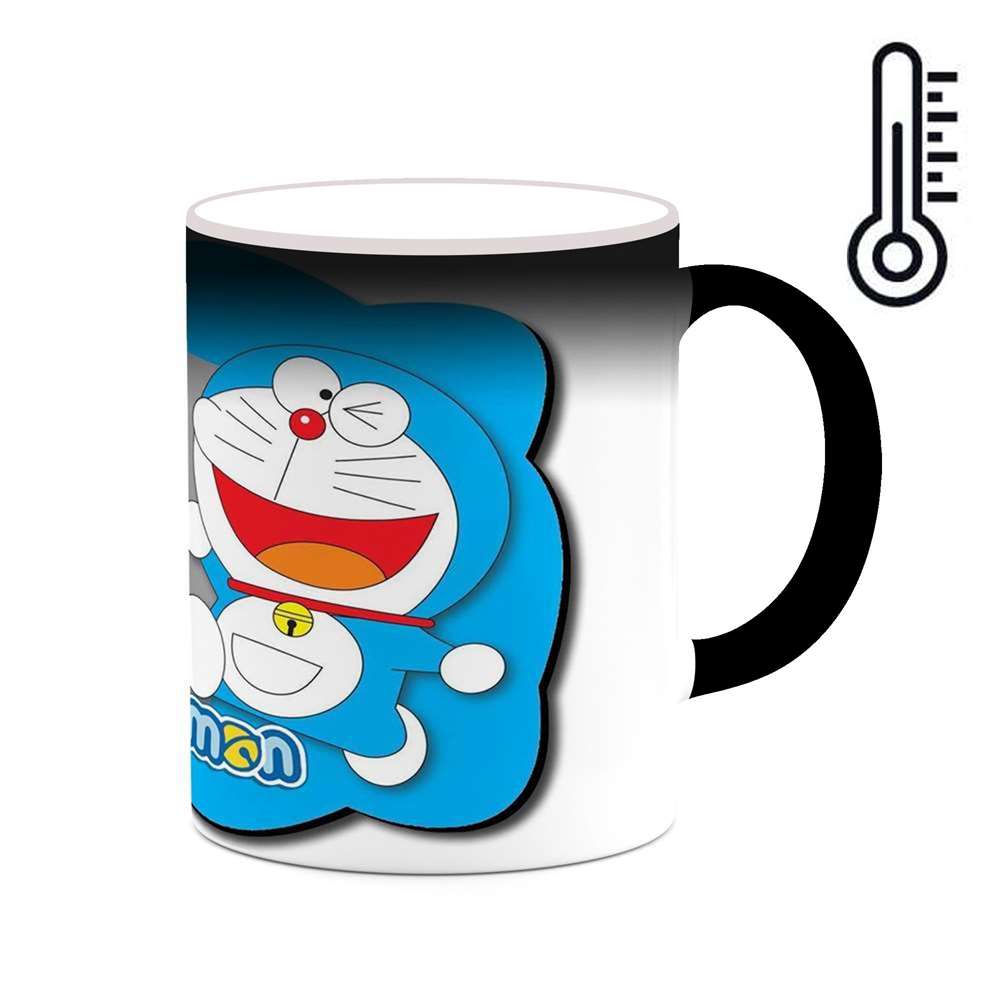 ماگ حرارتی کاکتی طرح کارتون Doraemon مدل mgh22535