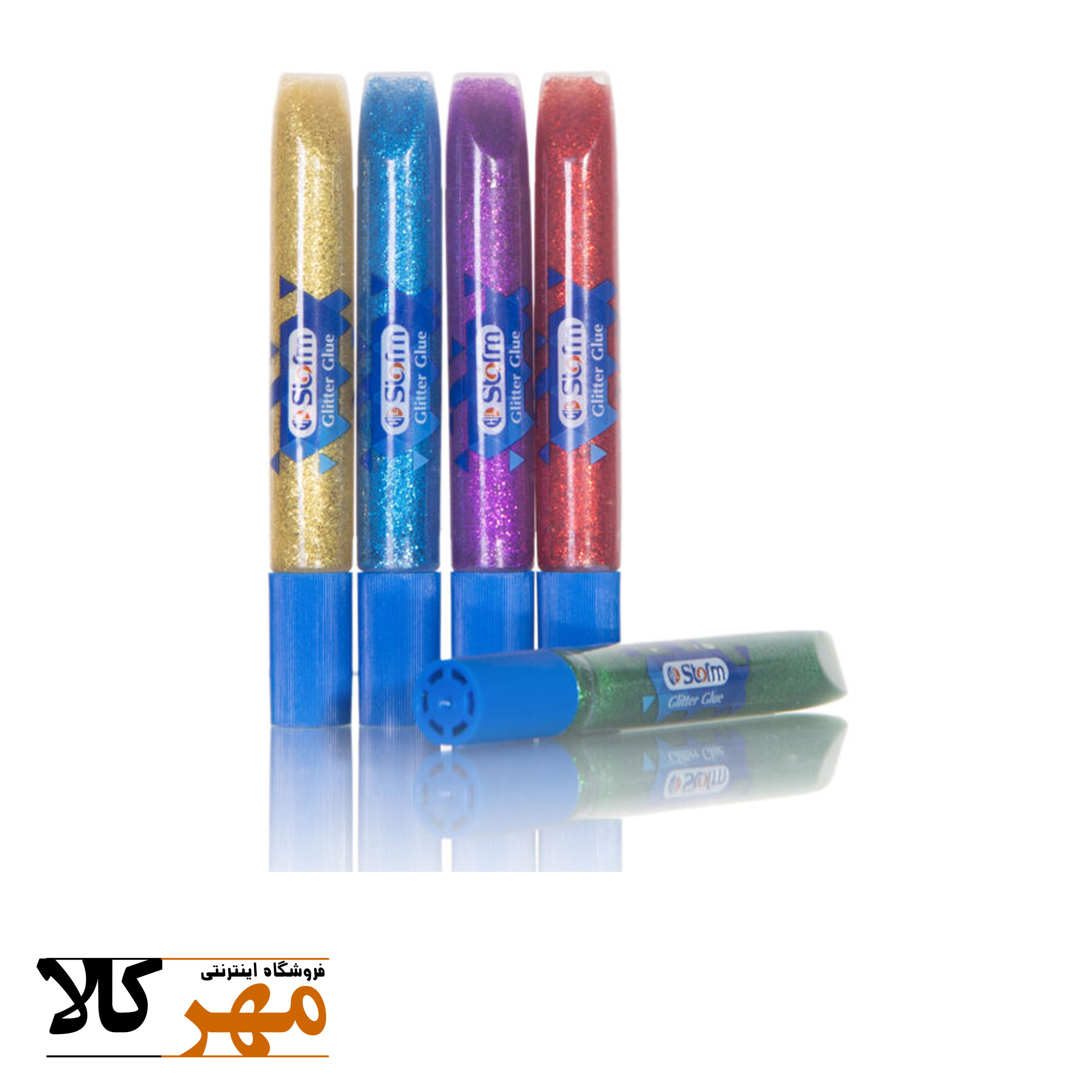 چسب اکلیلی تک رنگ نقره ای استورم