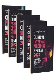 مجموعه 5 جلدی کتاب های کاپلان مرحله 2 : Kaplan Clinical Medicine Complete 5-Book Subject Review 2023