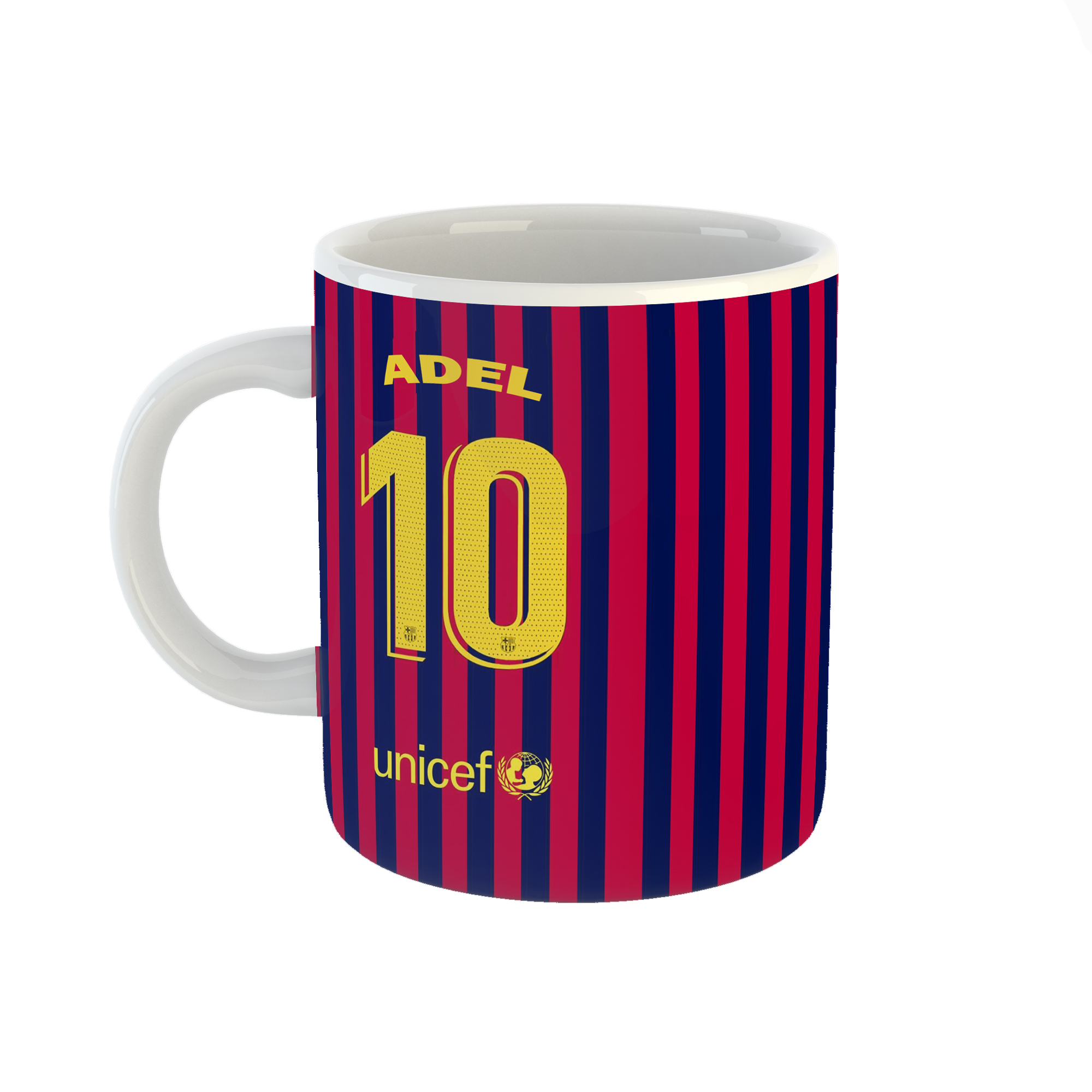 ماگ طرح اسم عادل مدل بارسلونا کد 4