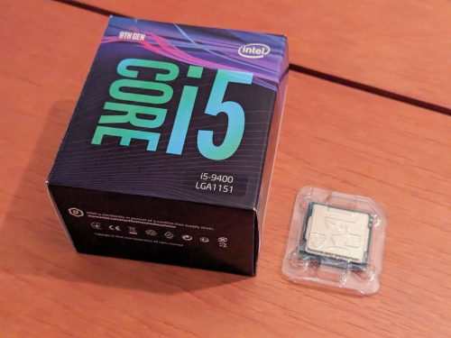 پردازنده i5 9400 همراه با باکس و فن