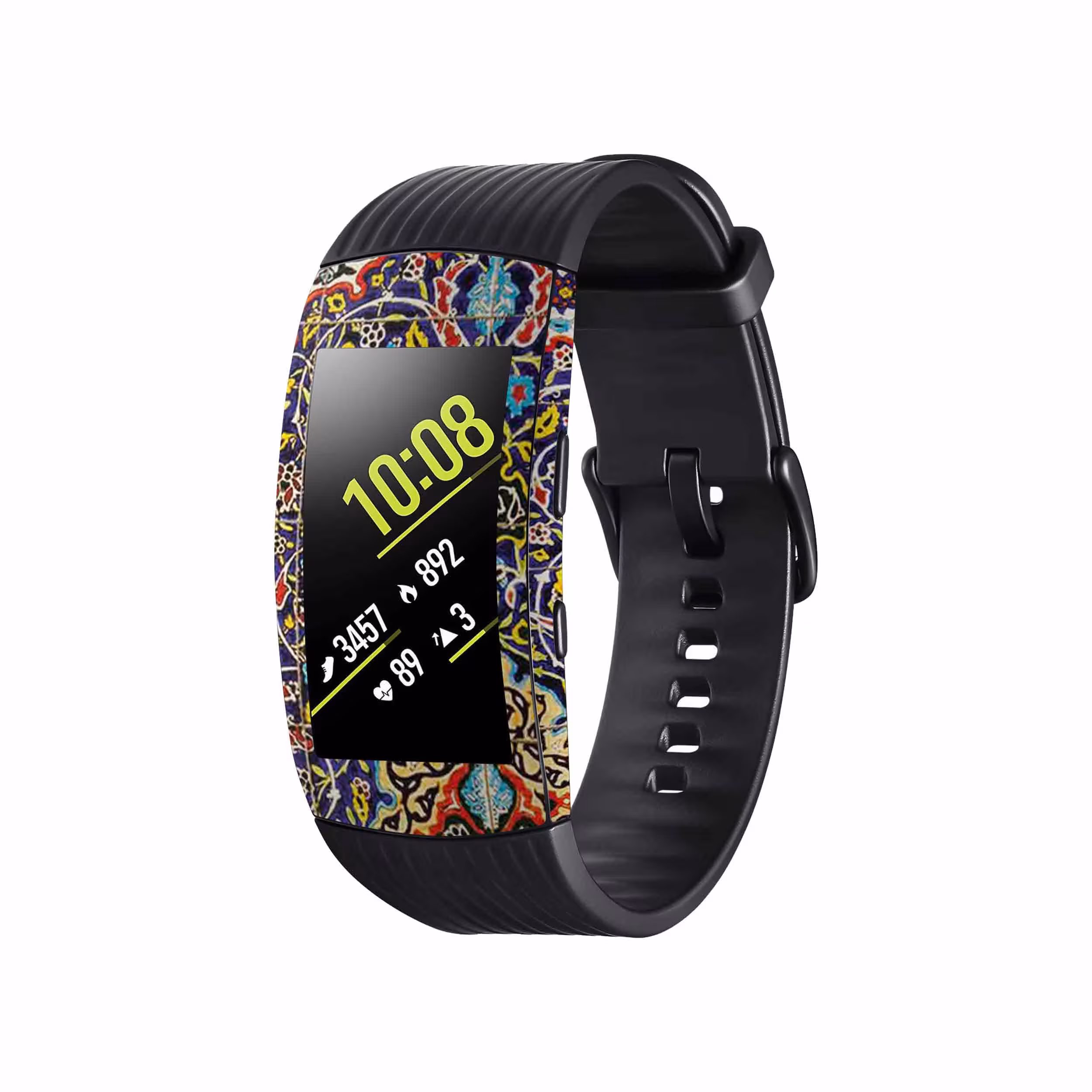 برچسب ماهوت طرح Iran-Tile6 مناسب برای ساعت هوشمند سامسونگ Galaxy Gear Fit 2 Pro
