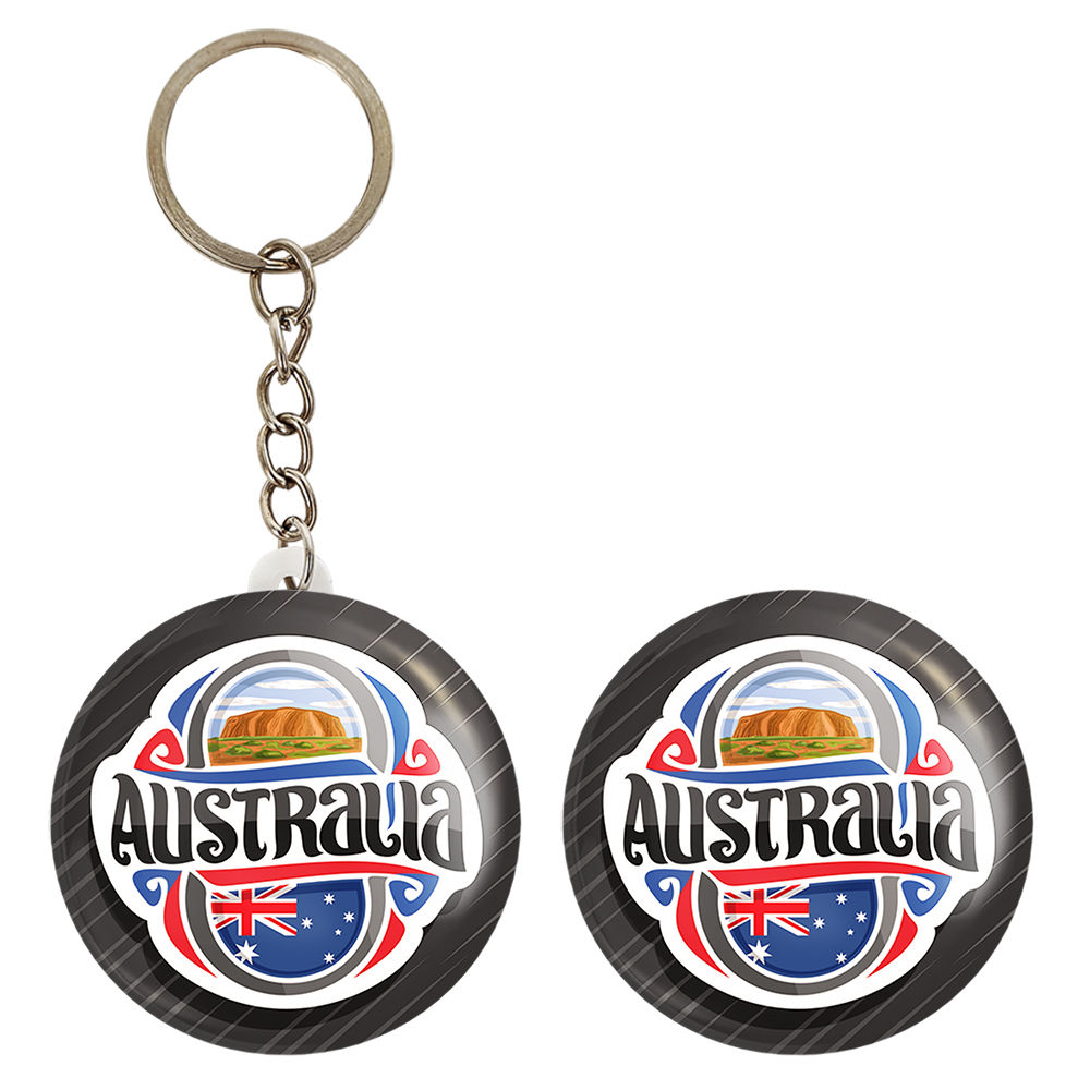 پیکسل خندالو مدل پرچم استرالیا کد 20622 به همراه جاکلیدی