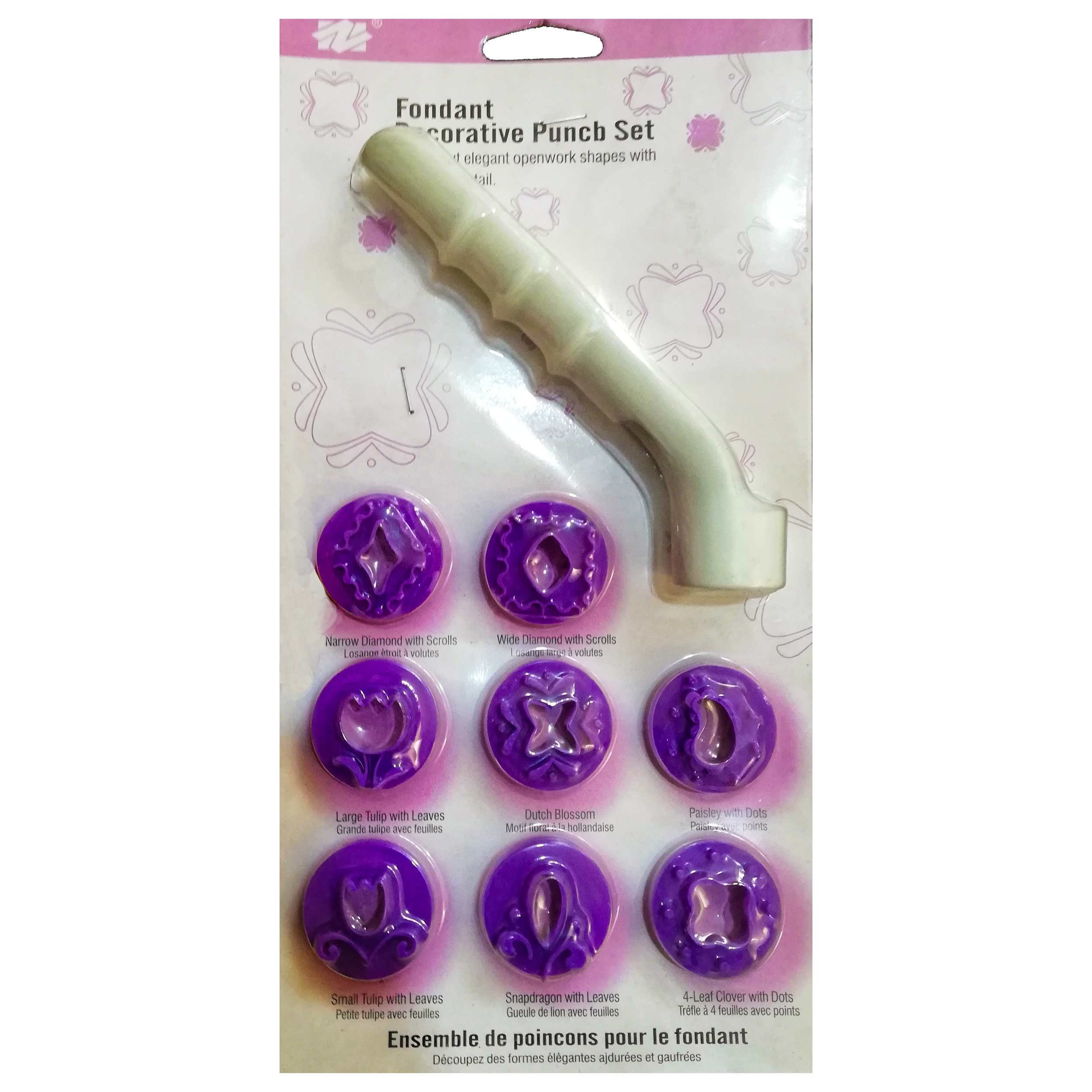 ابزار تزیین فوندانت مدل FE-1 مجموعه ۹ عددی 